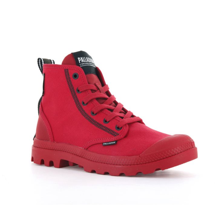 Palladium Pampa Dare 2 Survive Men's Boots Red | UK N198-RGP